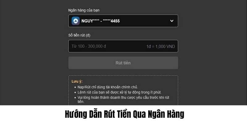 Hướng dẫn rút tiền 789BET qua ngân hàng nội địa